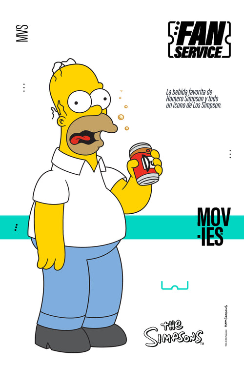 Card slide image -  PIJAMA DE LOS SIMPSON DE PANTALÓN CORTO ROJO Y NEGRO PARA HOMBRE