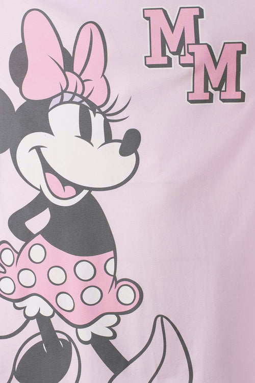 Card slide image -  PIJAMA DE MINNIE MOUSE TIPO BATOLA MANGA CORTA ROSADA PARA MUJER