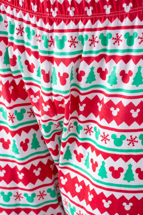 Card slide image -  PIJAMA DE MICKEY MOUSE BLANCA, ROJA Y VERDE DE PANTALÓN LARGO PARA MUJER