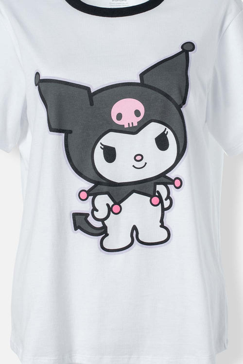 Card slide image -  PIJAMA DE KUROMI DE PANTALÓN LARGO PARA MUJER