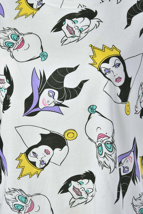 Card slide image -  PIJAMA VILLANAS DISNEY MARFIL DE SHORT PARA MUJER