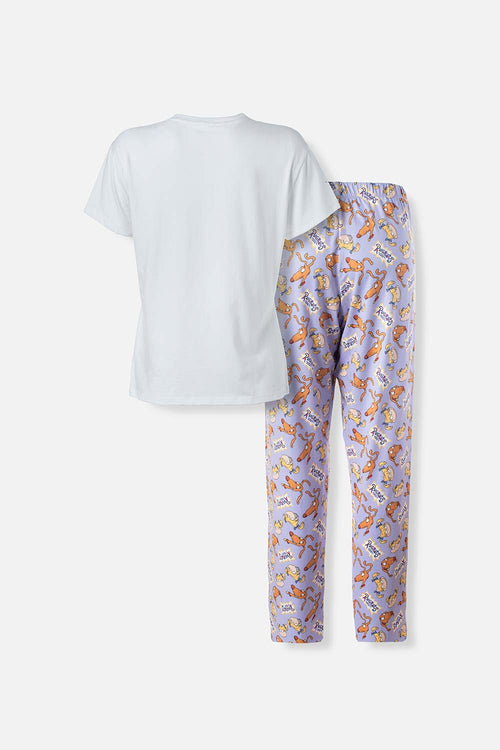 Card slide image -  PIJAMA DE RUGRATS DE PANTALÓN LARGO MULTICOLOR PARA MUJER