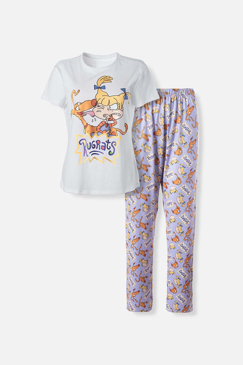 Card slide image -  PIJAMA DE RUGRATS DE PANTALÓN LARGO MULTICOLOR PARA MUJER