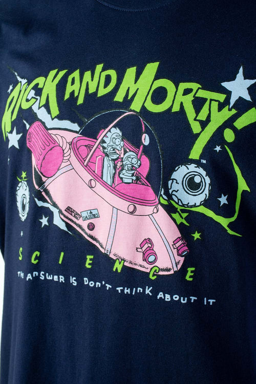 Card slide image -  PIJAMA DE RICK Y MORTY DE PANTALÓN CORTO AZUL PARA HOMBRE