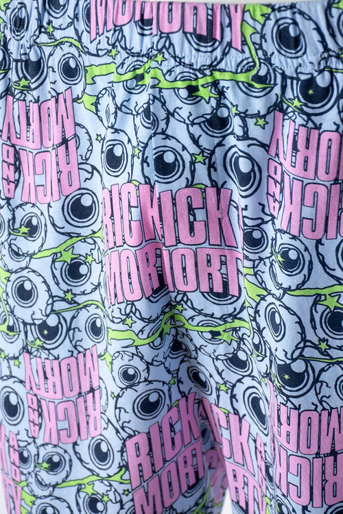 Card slide image -  PIJAMA DE RICK Y MORTY DE PANTALÓN CORTO AZUL PARA HOMBRE