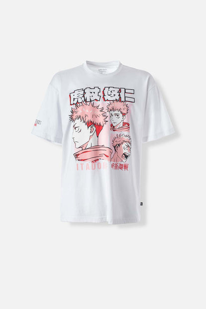 CAMISETA DE JUJUTSU KAISEN OVERSIZED FIT PARA HOMBRE