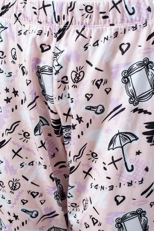Card slide image -  PIJAMA DE FRIENDS DE PANTALÓN LARGO MULTICOLOR PARA MUJER