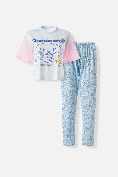 PIJAMA DE CINNAMOROLL DE PANTALÓN PARA MUJER