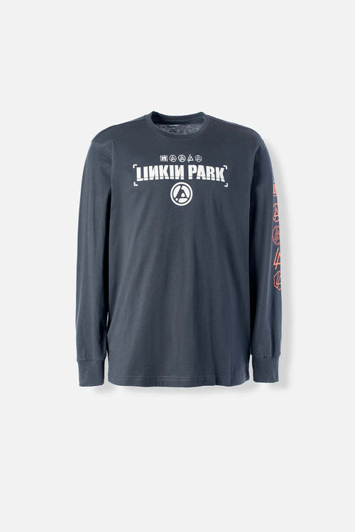 Card slide image -  CAMIBUZO DE LINKIN PARK CUELLO REDONDO GRIS GRAFITO PARA HOMBRE