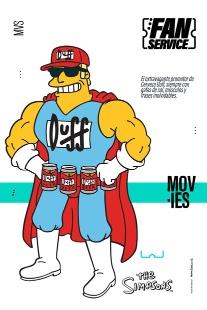  CAMISETA DE LOS SIMPSON MANGA CORTA GRIS NIEBLA PARA HOMBRE