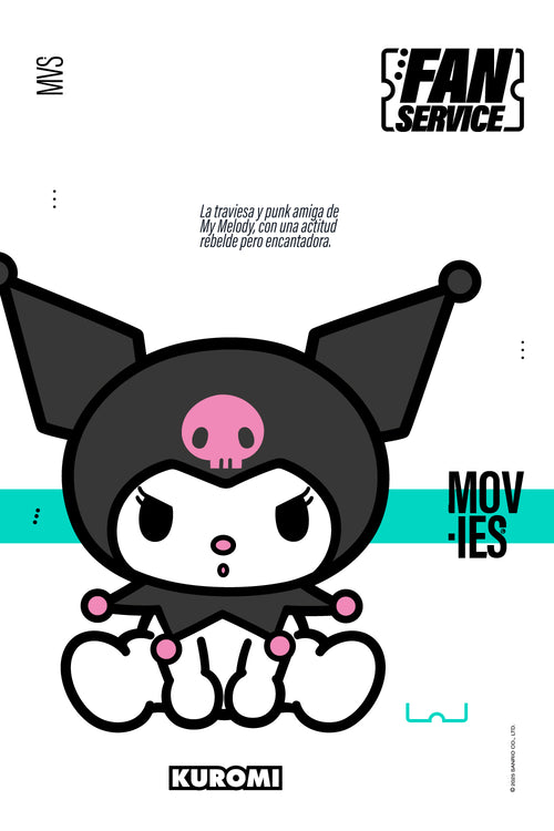 Card slide image -  PACK X2 PANTIES MY MELODY & KUROMI NEGRO Y LILA EN DÚO PARA MUJER