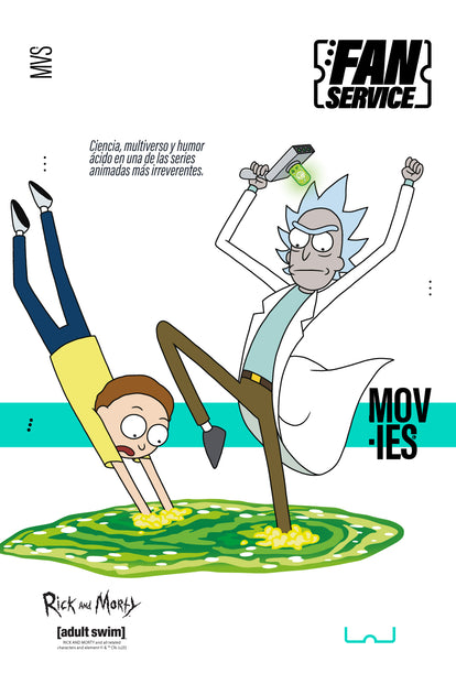 PANTALONETA DE BAÑO DE RICK Y MORTY MULTICOLOR PARA HOMBRE