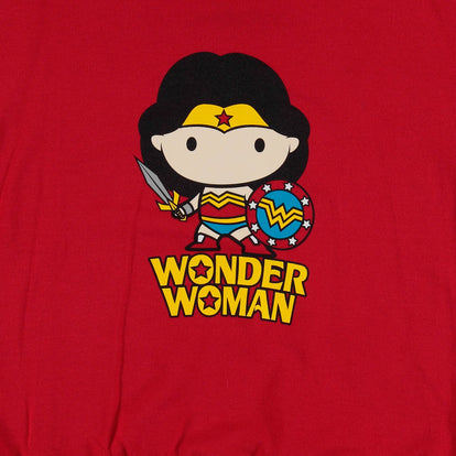  BUZO DE WONDER WOMAN CERRADO ROJO PARA MUJER
