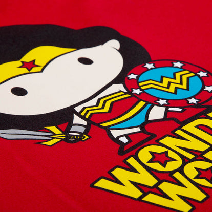 BUZO DE WONDER WOMAN CERRADO ROJO PARA MUJER