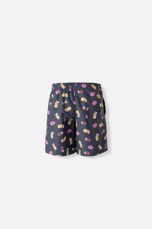 PANTALONETA DE BAÑO DE LOS SIMPSON GRIS ESTAMPADA PARA HOMBRE