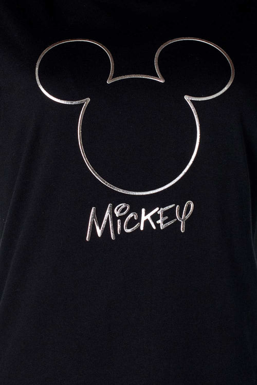 Card slide image -  CAMISETA DE MICKEY MOUSE ESTAMPADA NEGRA PARA MUJER