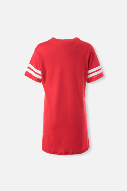 PIJAMA DE MAFALDA ROJA TIPO BATOLA PARA MUJER