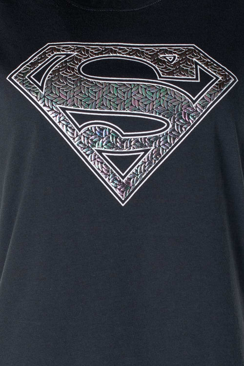 CAMISETA DE SUPERMAN SLIM FIT PARA MUJER