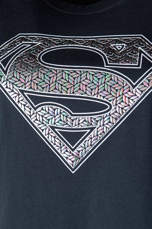 CAMISETA DE SUPERMAN SLIM FIT PARA MUJER