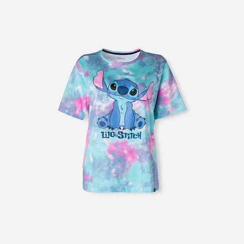 Card slide image -  CAMISETA DE STITCH MULTICOLOR MANGA CORTA PARA MUJER