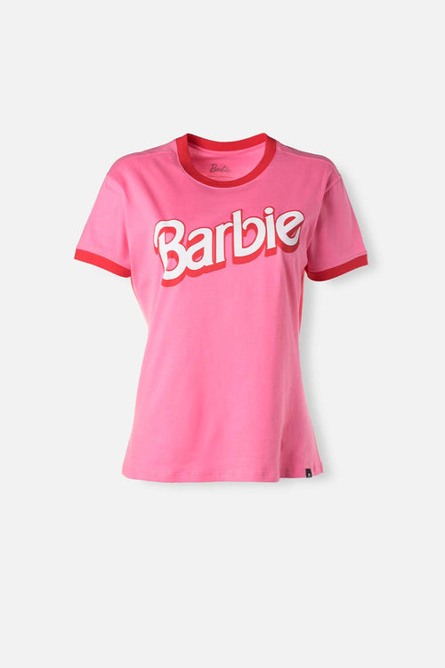 Card slide image -  CAMISETA DE BARBIE ROSADA MANGA CORTA PARA MUJER