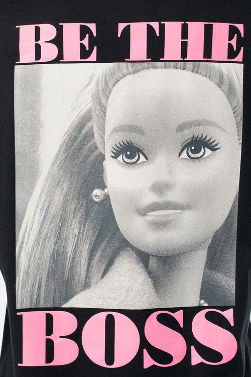 Card slide image -  CAMISETA DE BARBIE NEGRA MANGA CORTA PARA MUJER