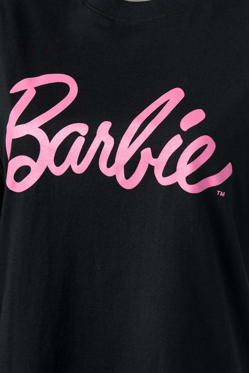 Card slide image -  CAMISETA DE BARBIE NEGRA MANGA CORTA PARA MUJER