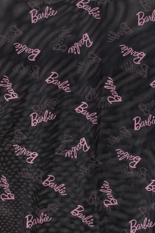 Card slide image -  CAMISETA DE BARBIE NEGRA CUELLO REDONDO PARA MUJER
