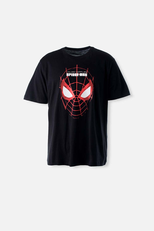 Card slide image -  CAMISETA DE SPIDER-MAN MANGA CORTA NEGRA PARA HOMBRE