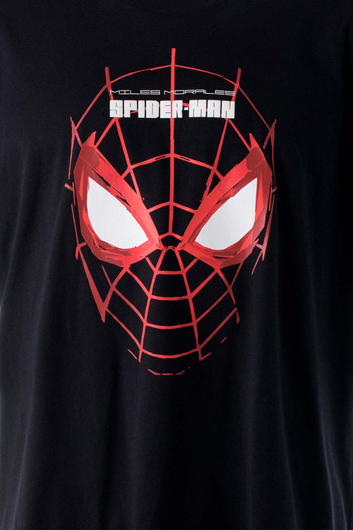 Card slide image -  CAMISETA DE SPIDER-MAN MANGA CORTA NEGRA PARA HOMBRE