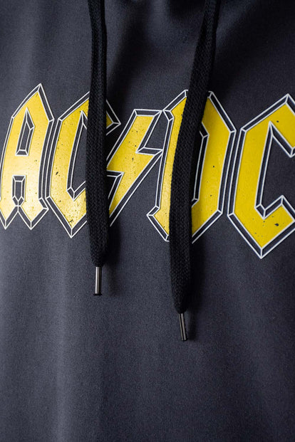 BUZO DE AC/DC GRIS GRAFITO CERRADO PARA HOMBRE