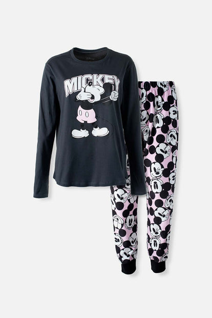  PIJAMA DE MICKEY MOUSE NEGRA PARA MUJER