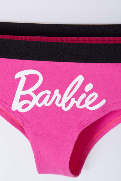  PANTY DUO DE  BARBIE BLANCO Y FUCSIA PARA MUJER