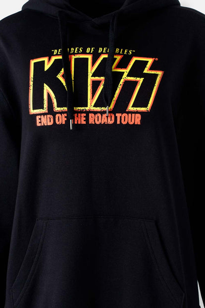 BUZO DE KISS NEGRO CON CAPUCHA GÉNERO NEUTRO