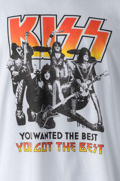  CAMISETAS DE KISS BLANCA MANGA CORTA GÉNERO NEUTRO