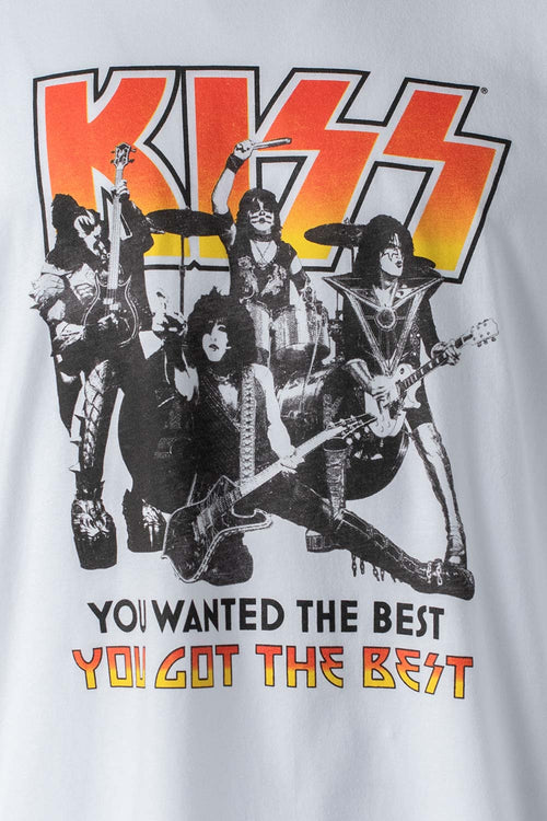 Card slide image -  CAMISETAS DE KISS BLANCA MANGA CORTA GÉNERO NEUTRO