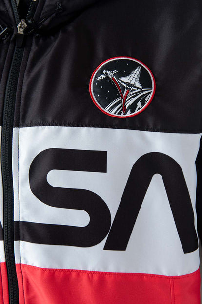 CHAQUETA DE LA NASA MULTICOLOR CON CIERRE PARA HOMBRE