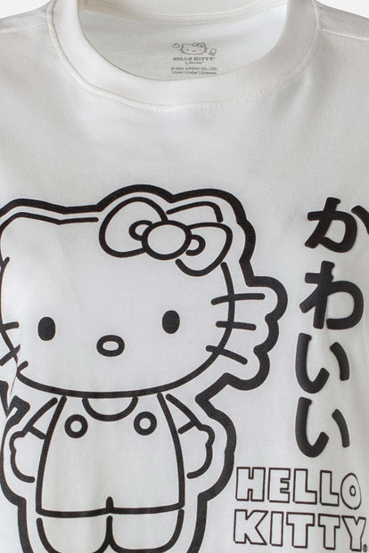 CAMISETA DE HELLO KITTY REGULAR FIT PARA MUJER
