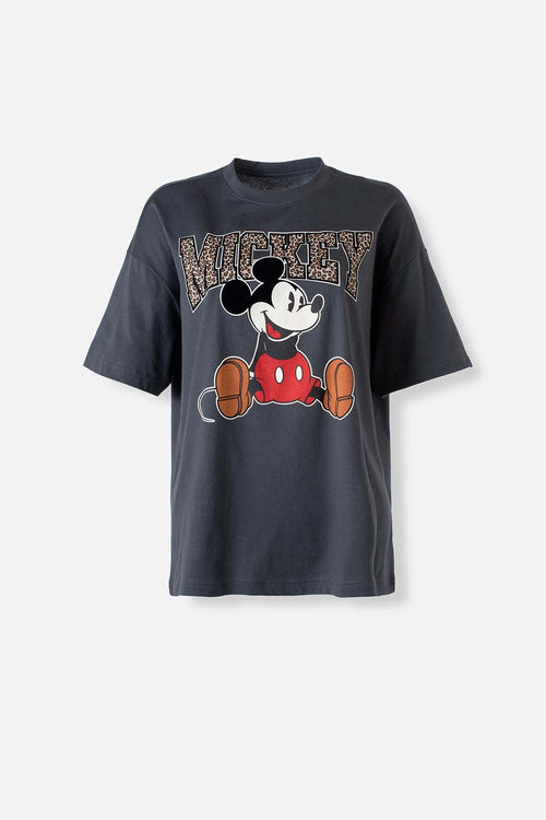 Card slide image -  CAMISETA DE MICKEY MOUSE MANGA CORTA GRIS PARA MUJER