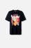 CAMISETA DE ONE PUNCH MAN MANGA CORTA NEGRA GÉNERO NEUTRO