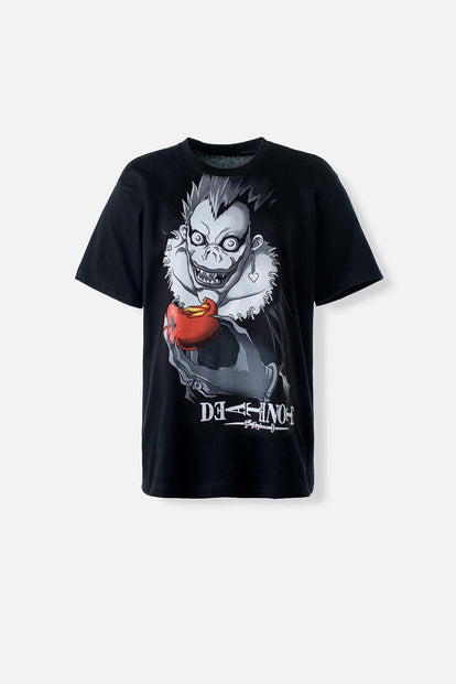 CAMISETA DE DEATH NOTE MANGA CORTA NEGRA GÉNERO NEUTRO