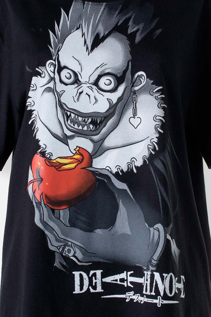CAMISETA DE DEATH NOTE MANGA CORTA NEGRA GÉNERO NEUTRO