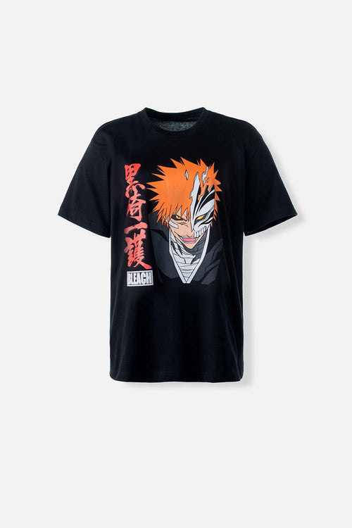 Card slide image -  CAMISETA DE BLEACH MANGA CORTA NEGRA GÉNERO NEUTRO