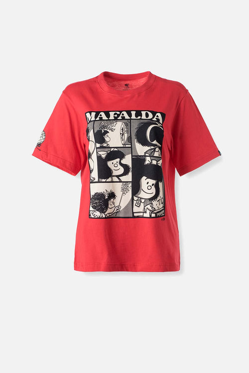 CAMISETA DE MAFALDA REGULAR FIT PARA MUJER