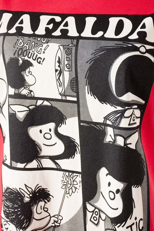 CAMISETA DE MAFALDA REGULAR FIT PARA MUJER