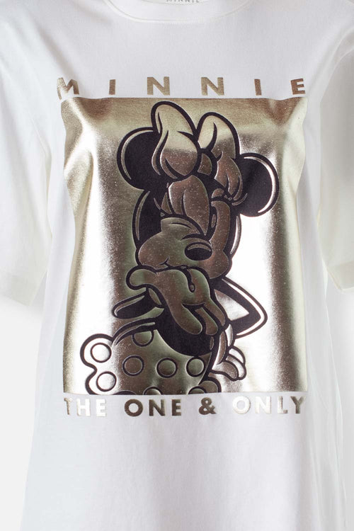 Card slide image -  CAMISETA DE MINNIE MOUSE MANGA CORTA MARFIL PARA MUJER