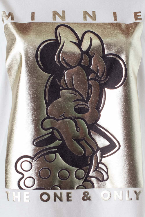 Card slide image -  CAMISETA DE MINNIE MOUSE MANGA CORTA MARFIL PARA MUJER