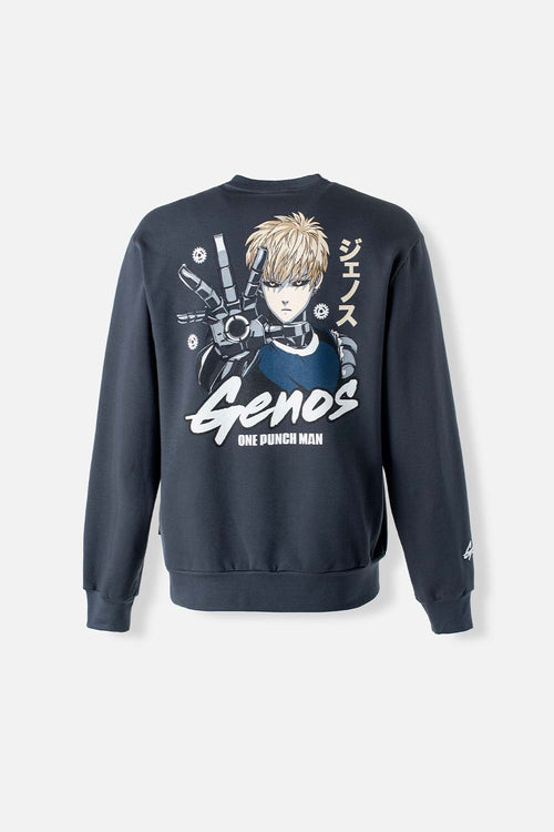 Card slide image -  BUZO DE ONE PUNCH MAN CERRADO GRIS GÉNERO NEUTRO