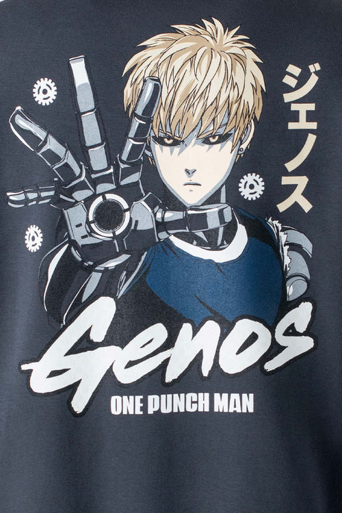 Card slide image -  BUZO DE ONE PUNCH MAN CERRADO GRIS GÉNERO NEUTRO