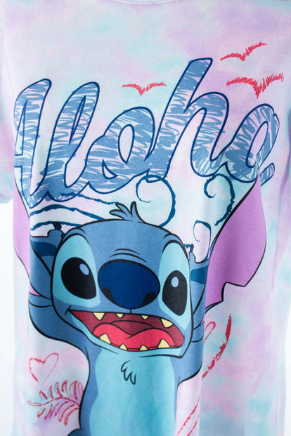 PIJAMA DE STITCH MULTICOLOR TIPO BATOLA PARA MUJER